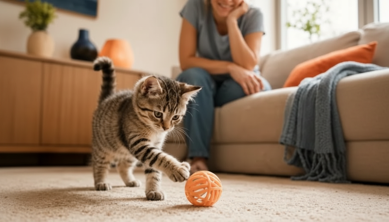 Indoor Cat Enrichment: DIY Toys, Play Routines & Home Tips